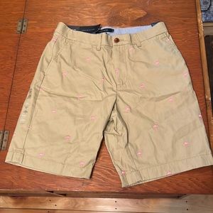 Tommy Hilfiger Pink Flamingo Khaki Shorts - 32W - Classic Fit - New